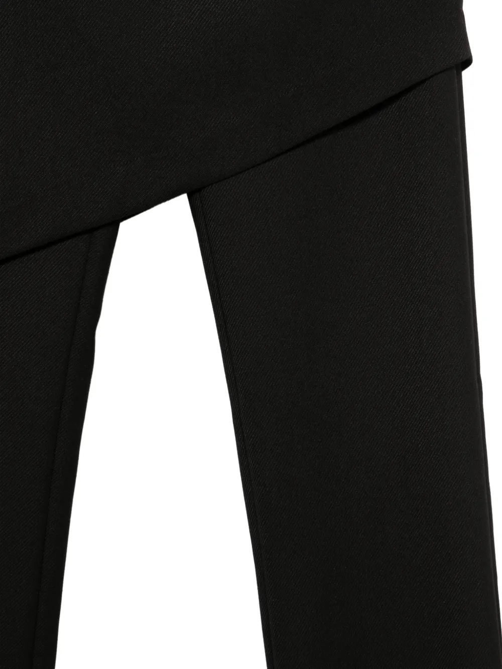  Pnk Asymmetric-detail Trousers - Black 