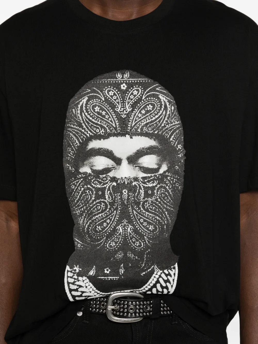 Ih Nom Uh Nit Paisley Mask Front T-shirt Zwart