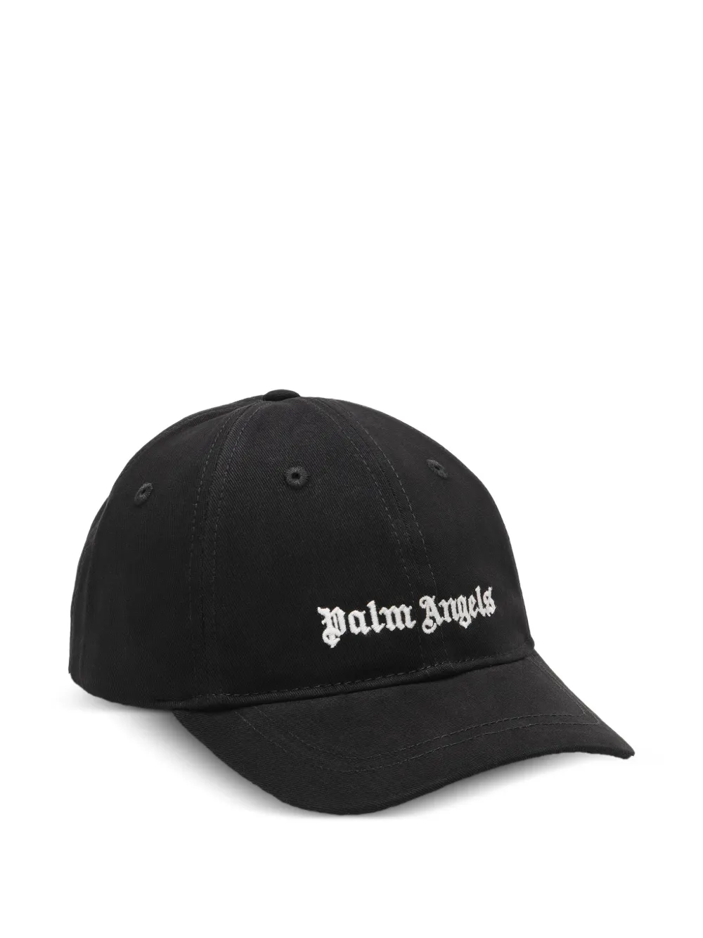 Palm Angels Kids logo-print baseball cap - Nero