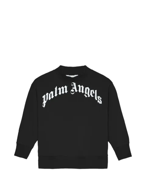 Palm Angels Kids suéter con logo estampado