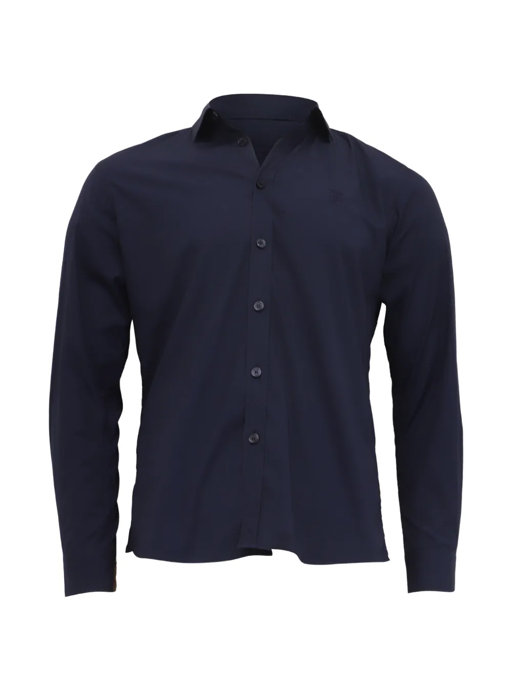 Burberry Pre-Owned logo-embroidered button-down shirt - Blu