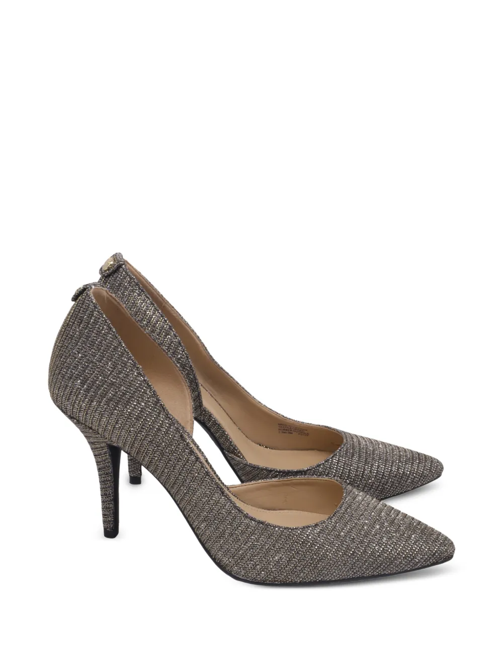 Michael Kors Vintage glitter pointed-toe pumps - Silber