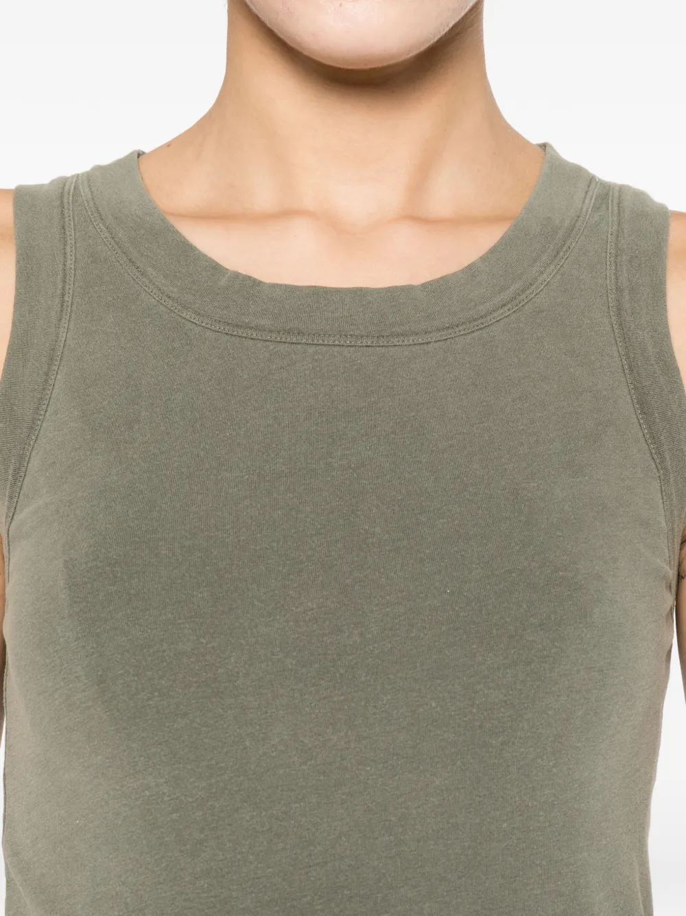 Majestic Filatures Top met ronde hals Groen