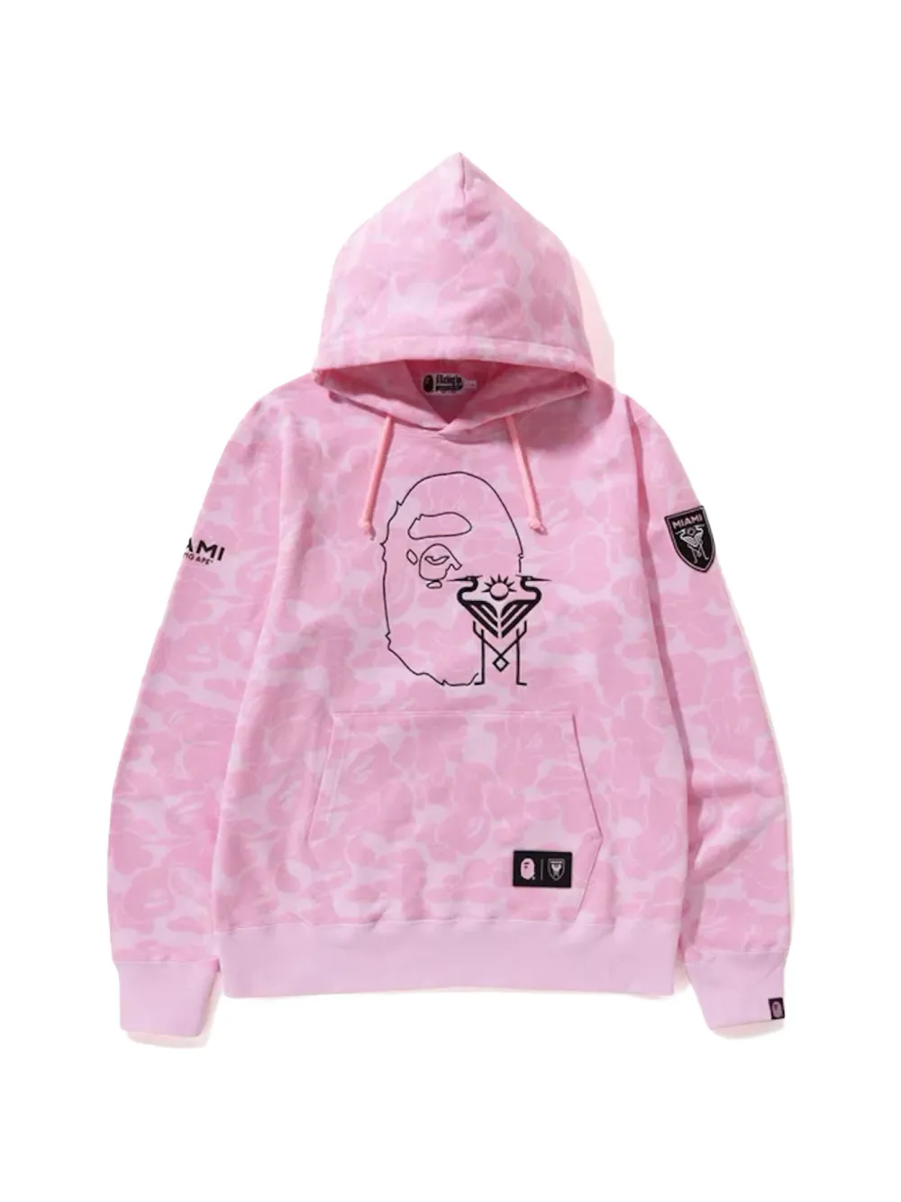 A BATHING APE® x BAPE Inter Miami CF camo hoodie - Pink