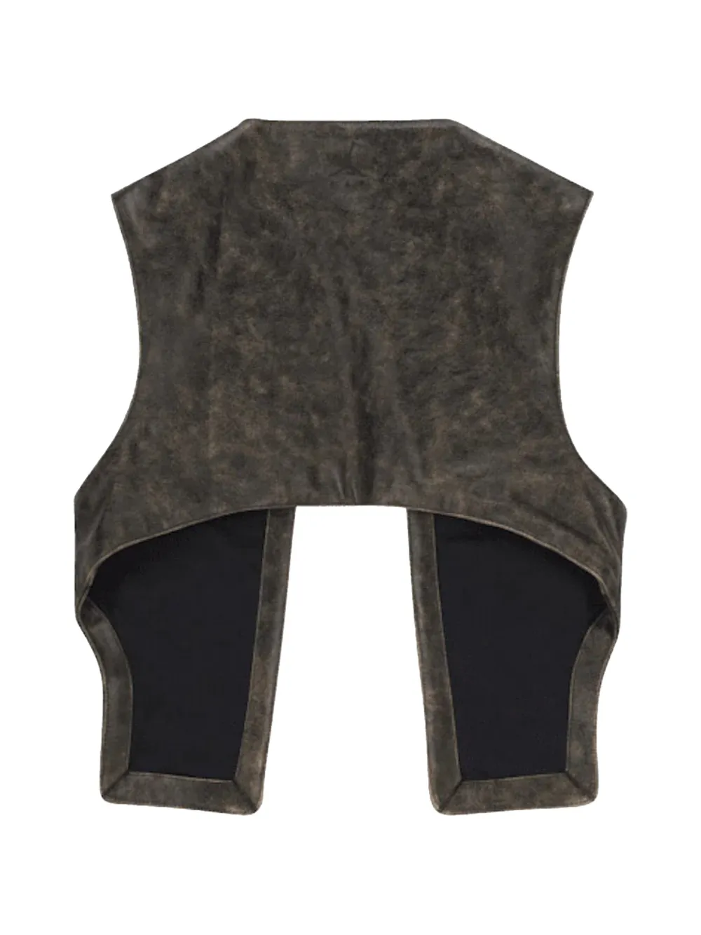 Jordan x J Balvin leren gilet Bruin