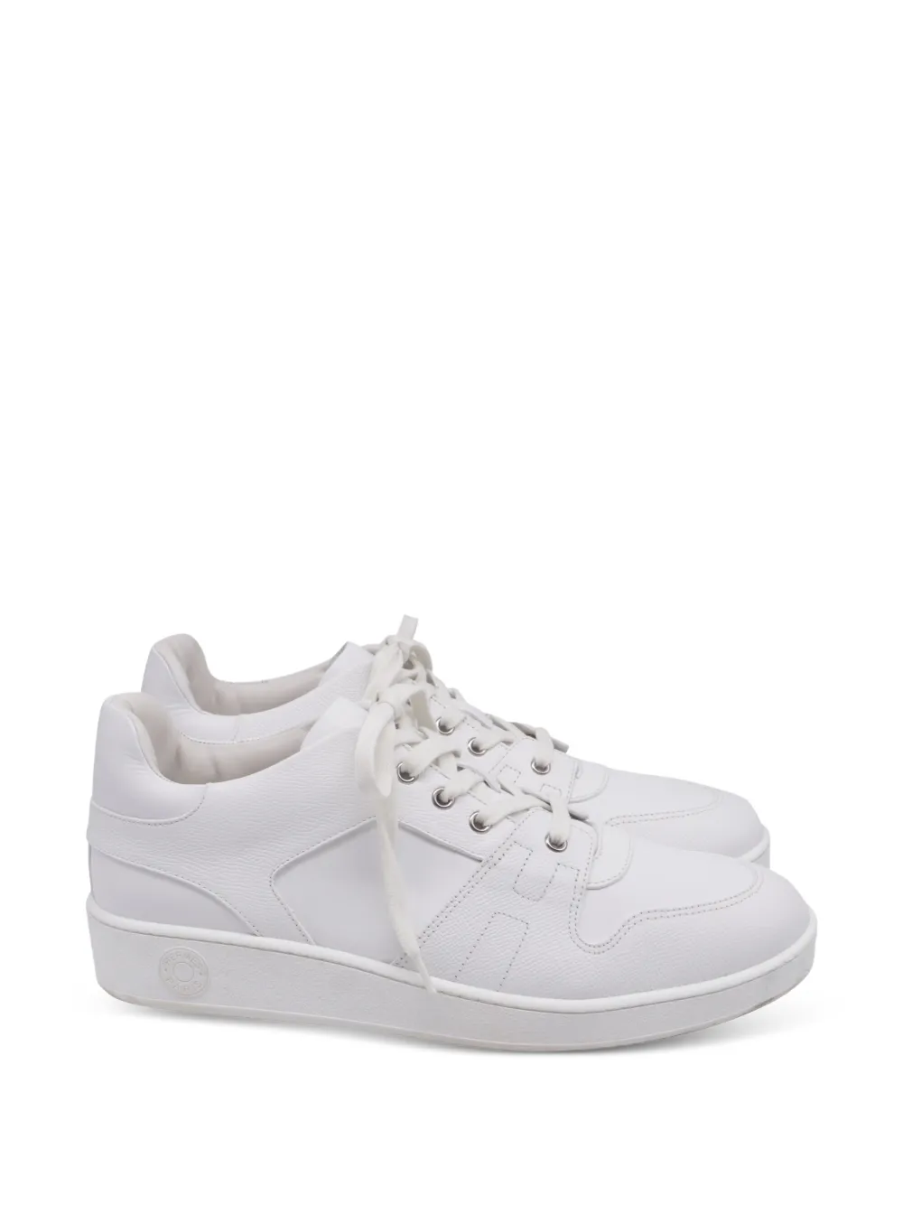 Hermès Pre-Owned white leather sneakers - Weiß
