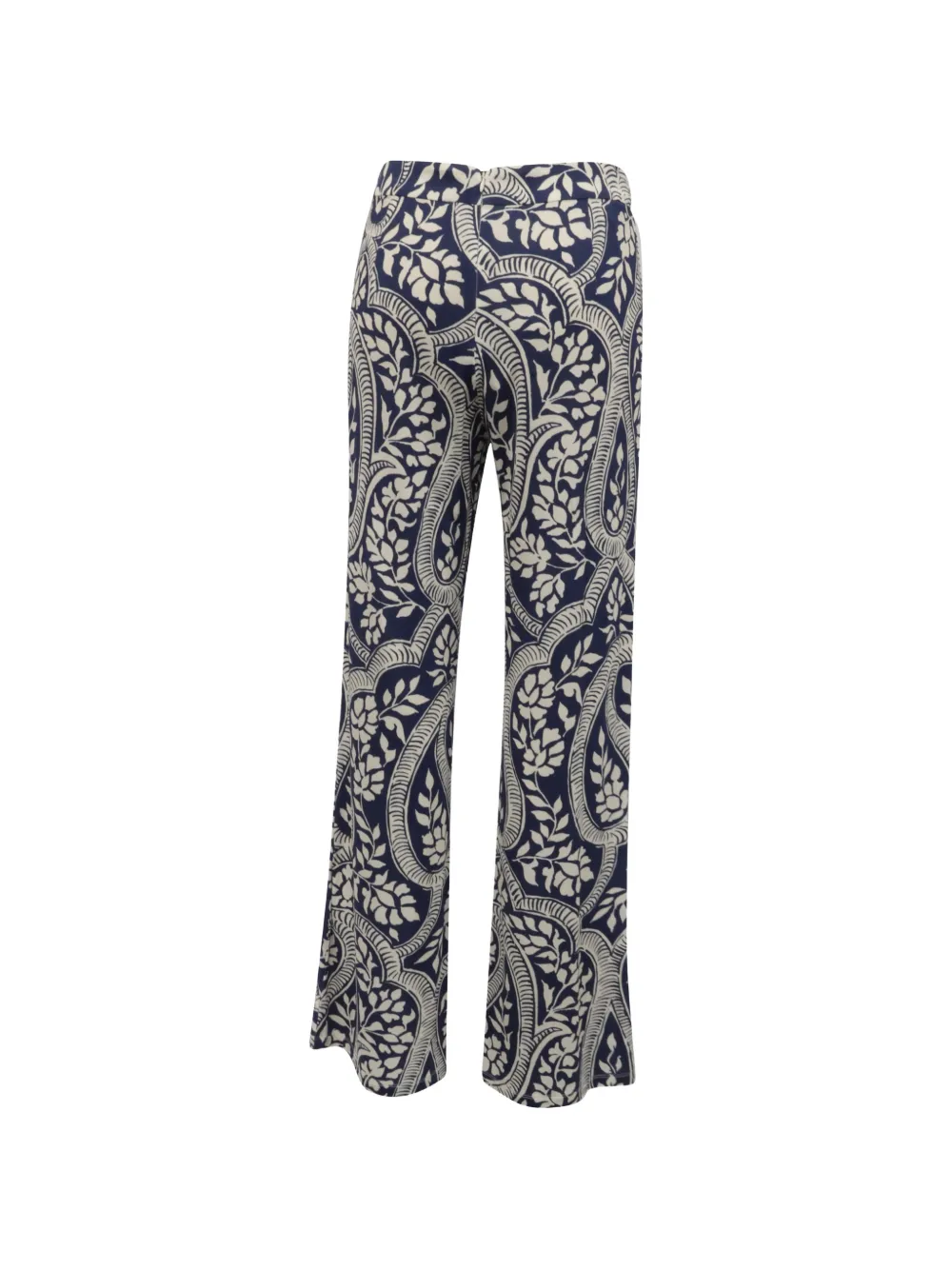 Johanna Ortiz paisley-print straight-leg trousers - Blu