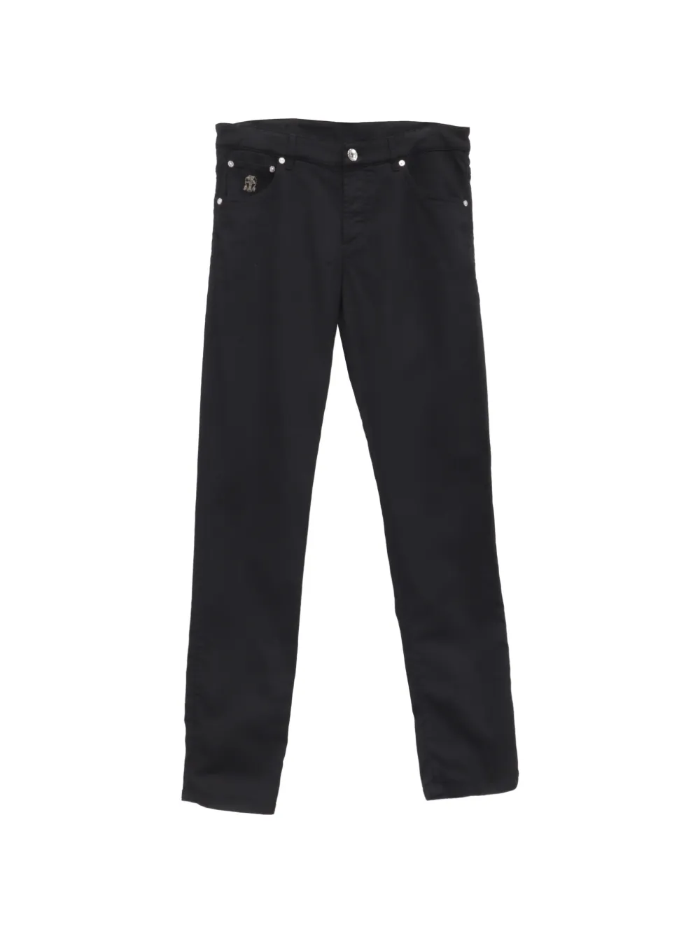 Brunello Cucinelli Vintage mid-waist slim-fit jeans - Schwarz