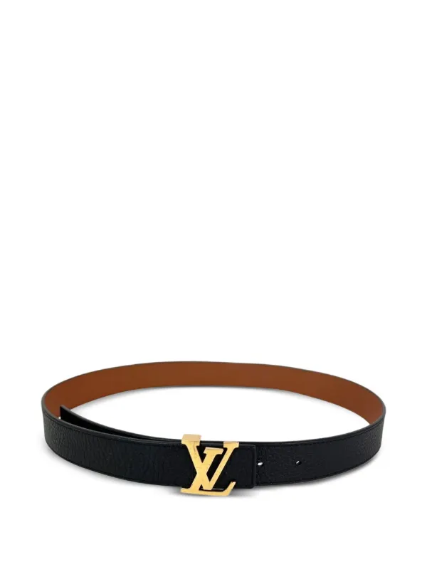Louis Vuitton Pre-owned Reversible Leather Belt in Black