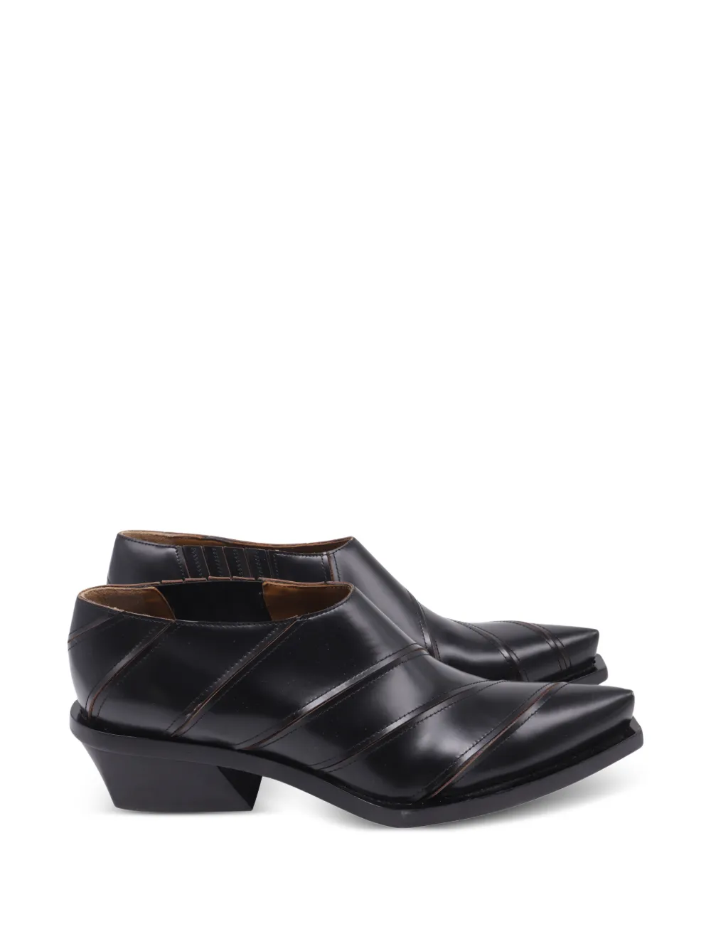 Proenza Schouler panelled leather ankle boots - Nero