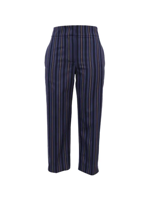 Burberry Pre-Owned striped cropped trousers