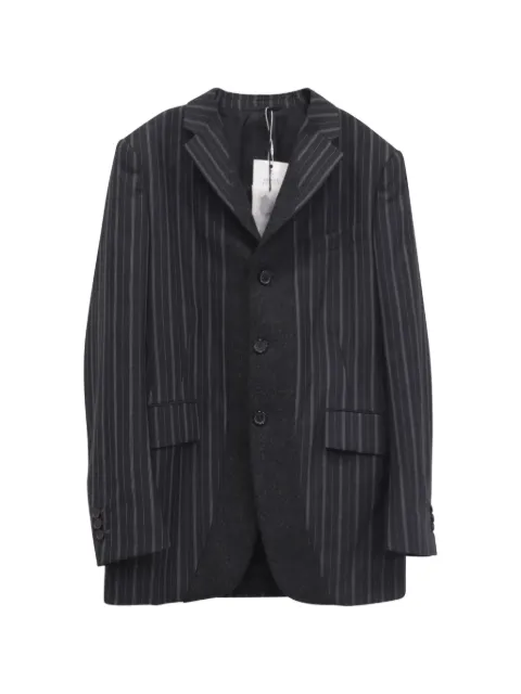 Jil Sander Pre-Owned striped single-breasted blazer