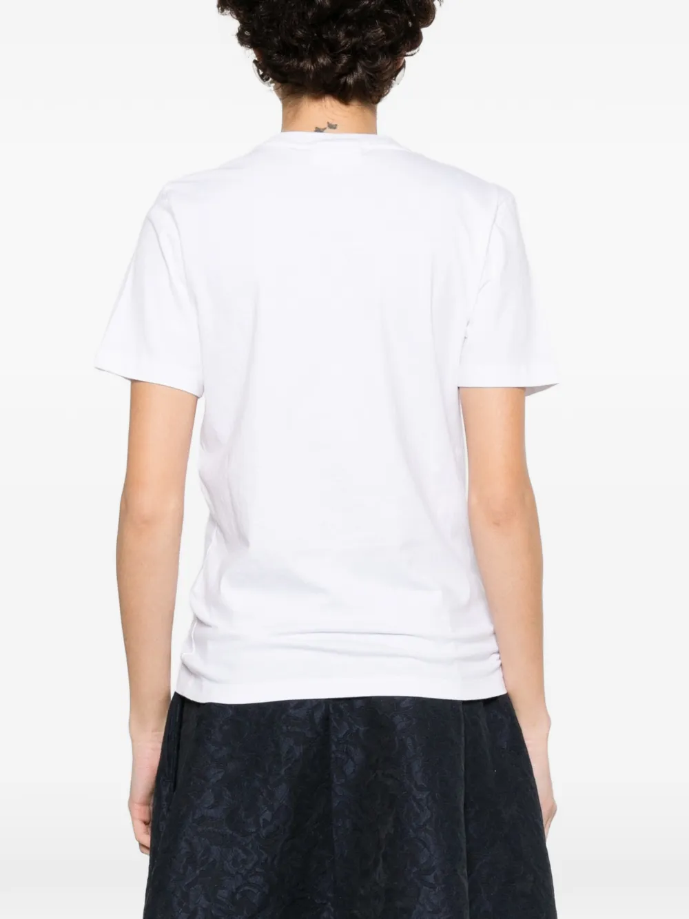 Maison Kitsuné T-shirt met borduurwerk Wit