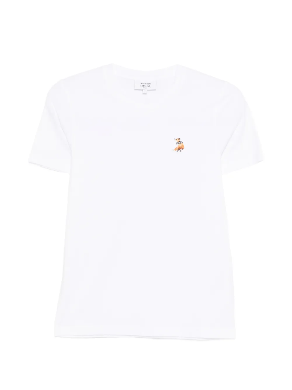 Maison Kitsuné embroidered T-shirt - Bianco