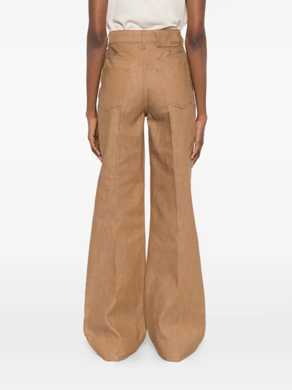 A.P.C. Domino ワイドレッグジーンズ | ブラウン | FARFETCH JP