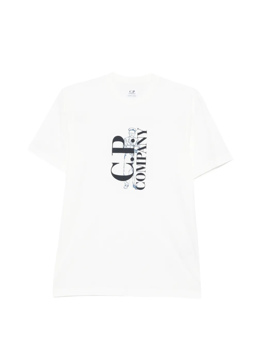 C.P. Company Kids printed T-shirt - Bianco