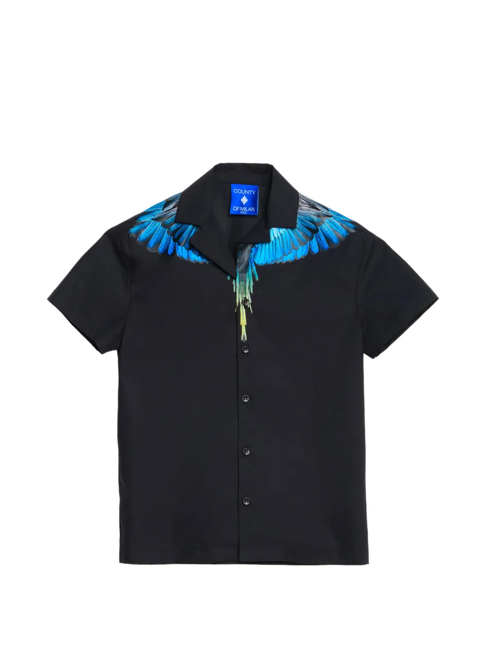 COUNTY OF MILAN Hemd mit Print - Schwarz