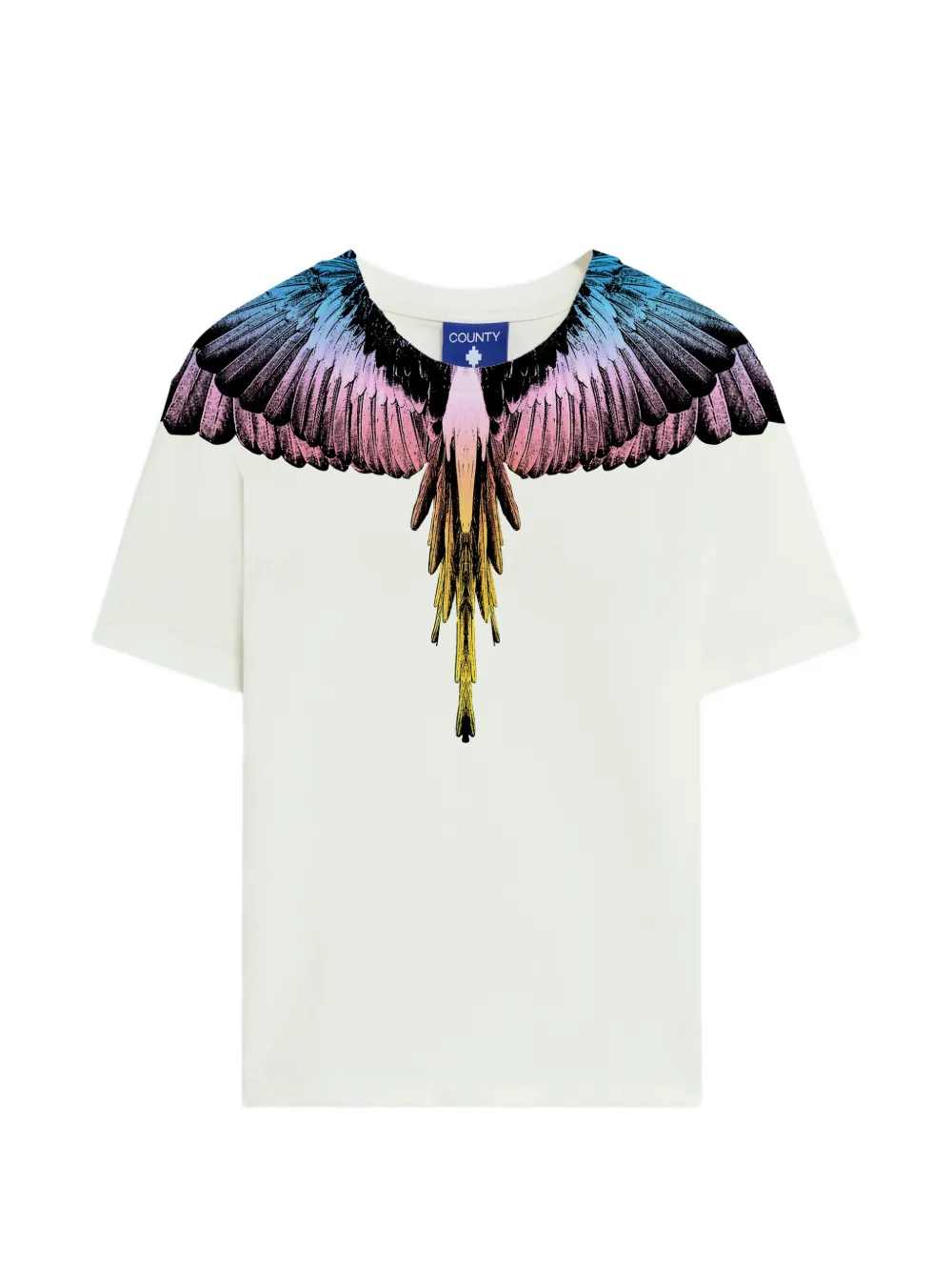 COUNTY OF MILAN T-shirt con stampa ali - Toni neutri