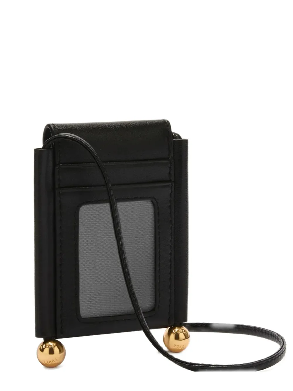 Furla Sfera Strap Card Case In Black