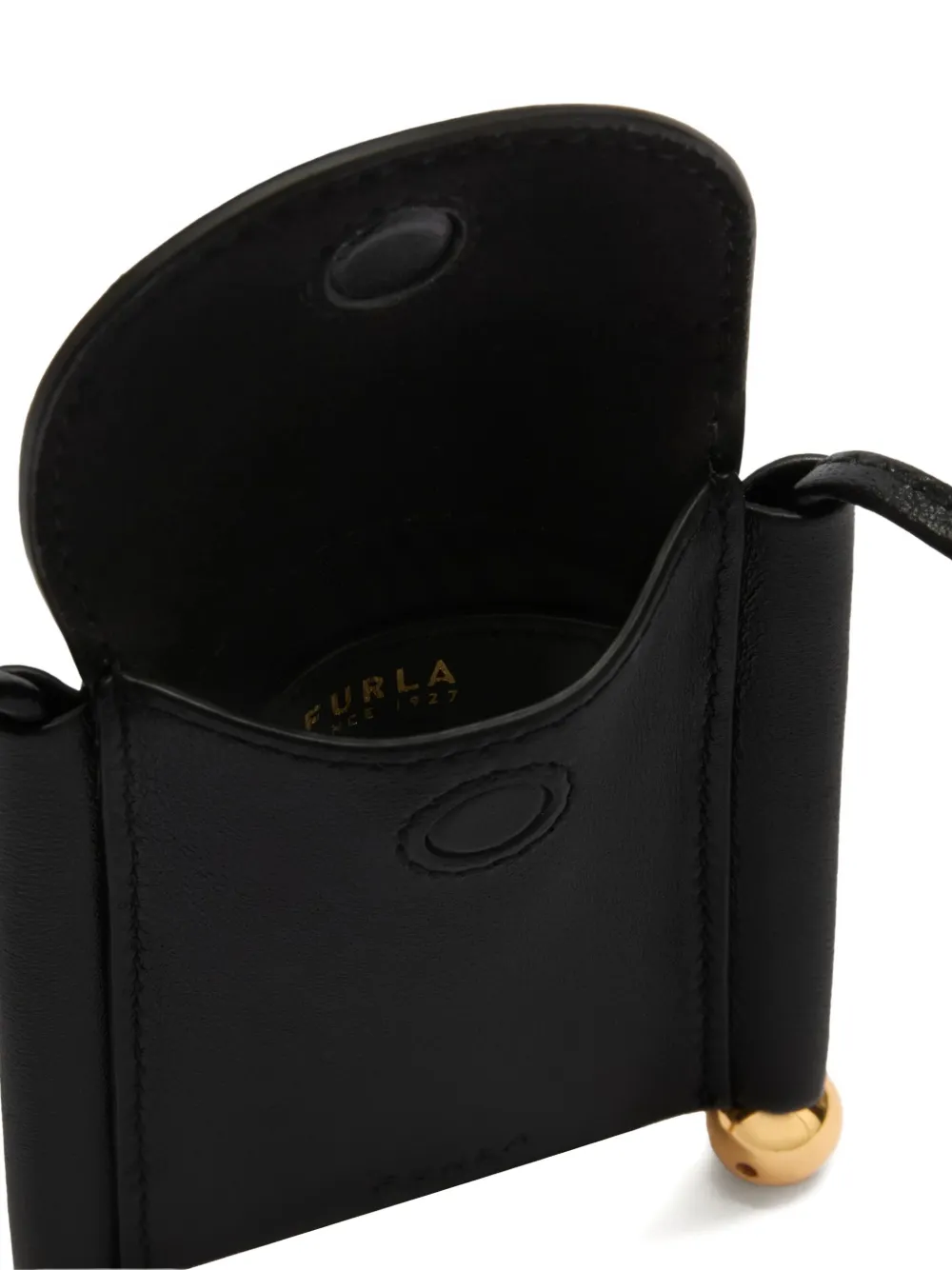 Furla Sfera pasjeshouder met band Zwart