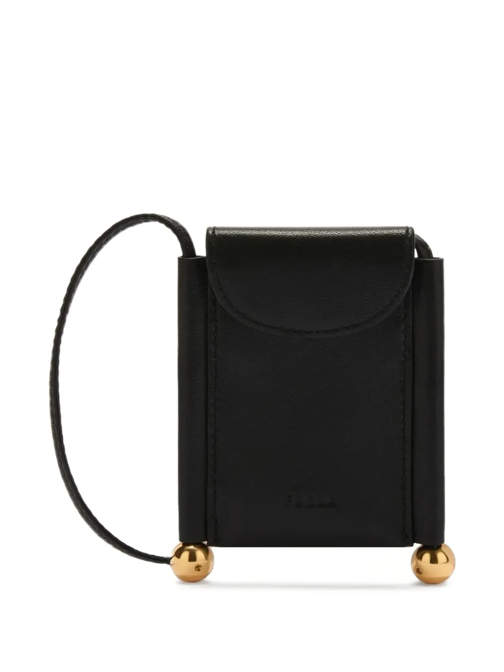 Furla Sfera pasjeshouder met band Zwart
