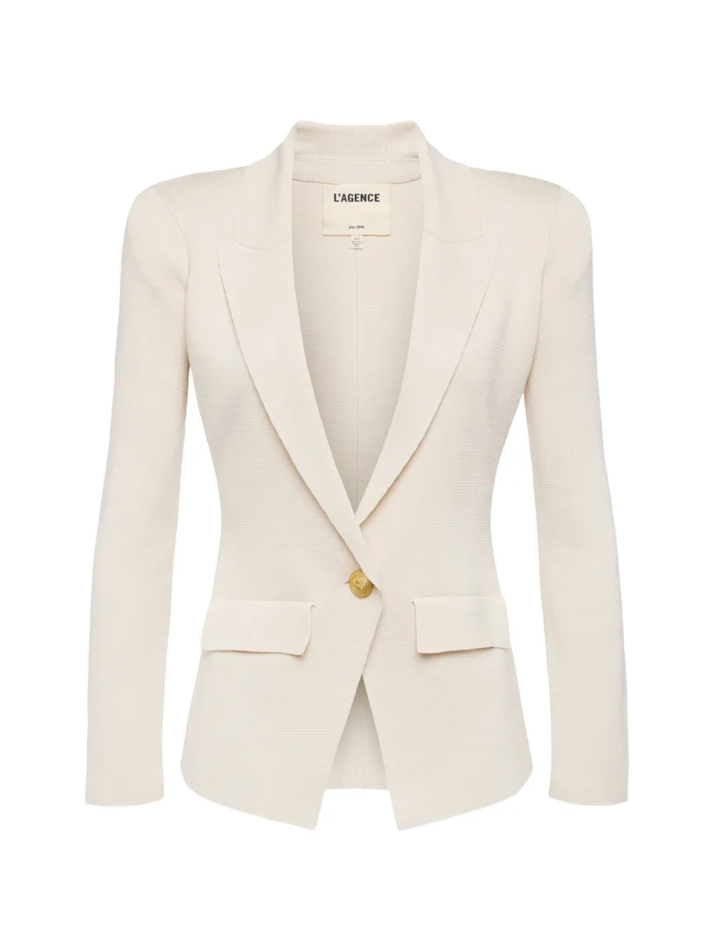L'Agence Chamberlain notched single-breasted jacket - Toni neutri