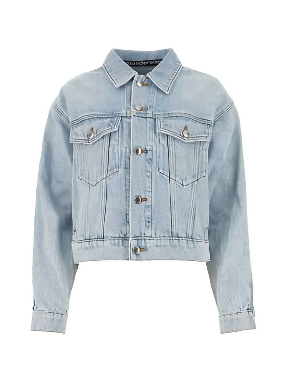 Alexander Wang caged denim jacket - Blu
