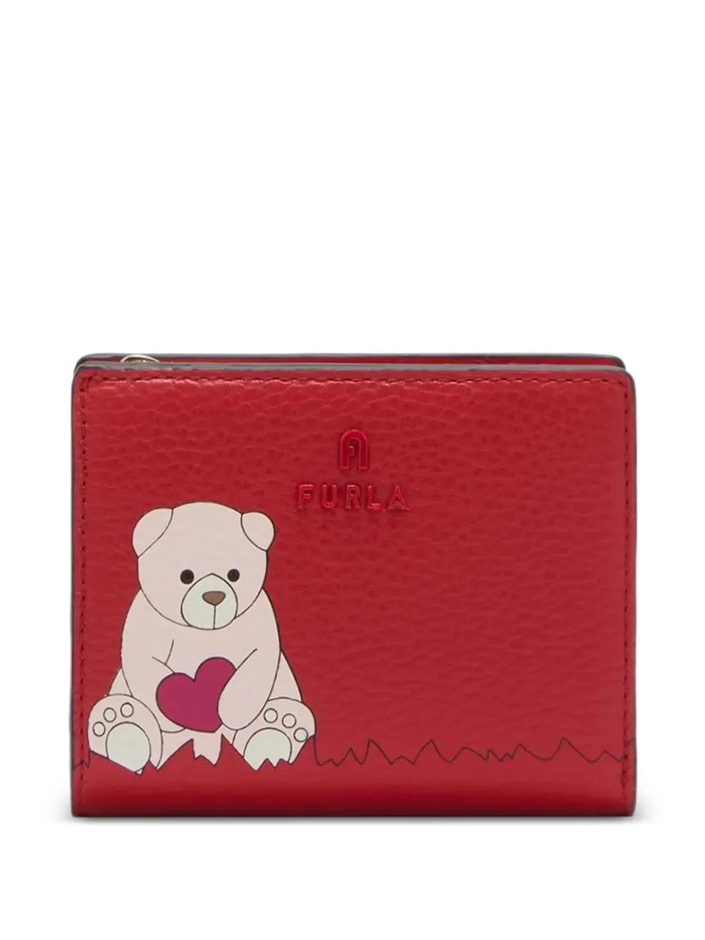 Furla bear-print wallet - Rosso