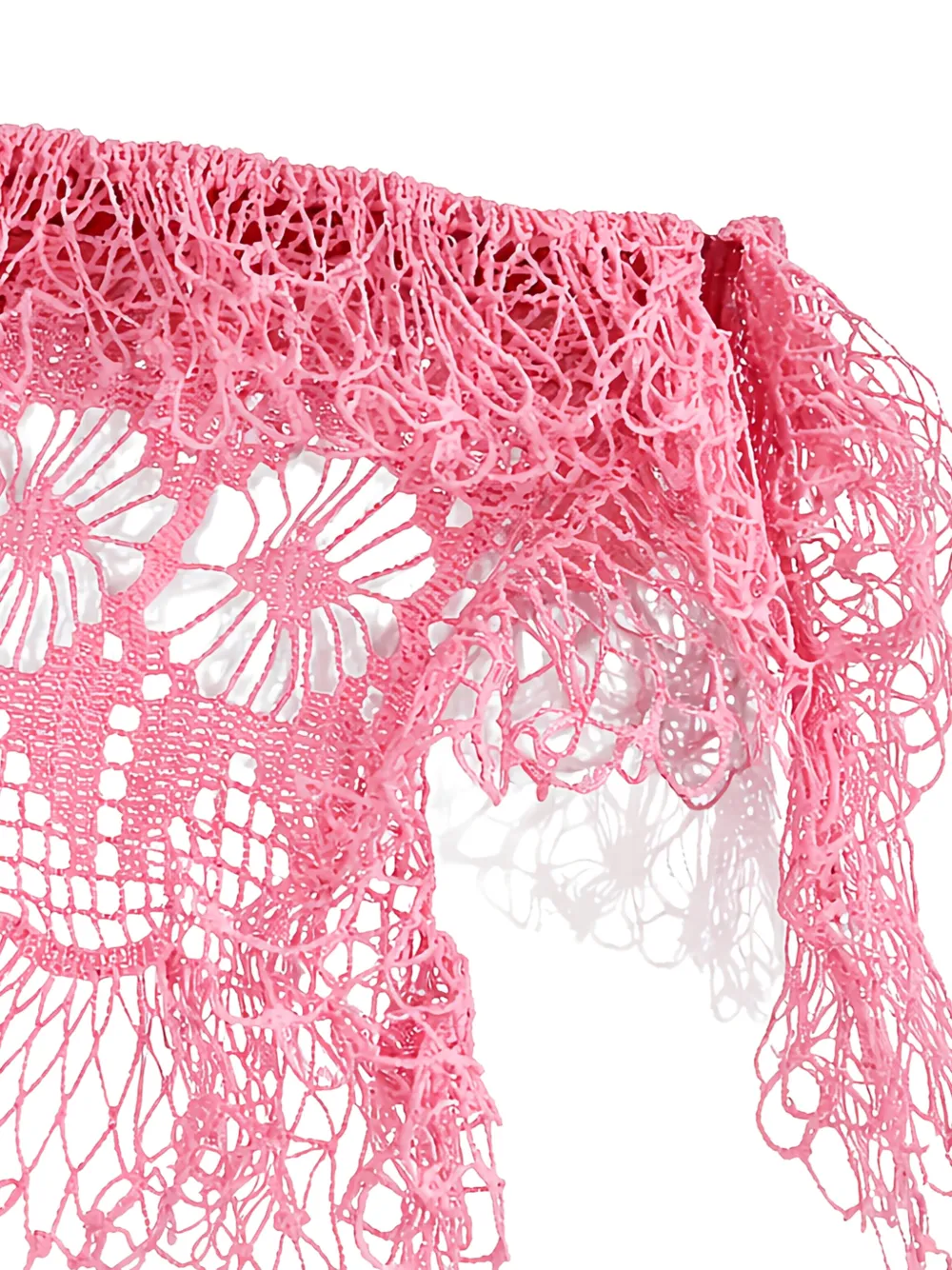  Diotima Crochet Fringed Skirt - Pink 