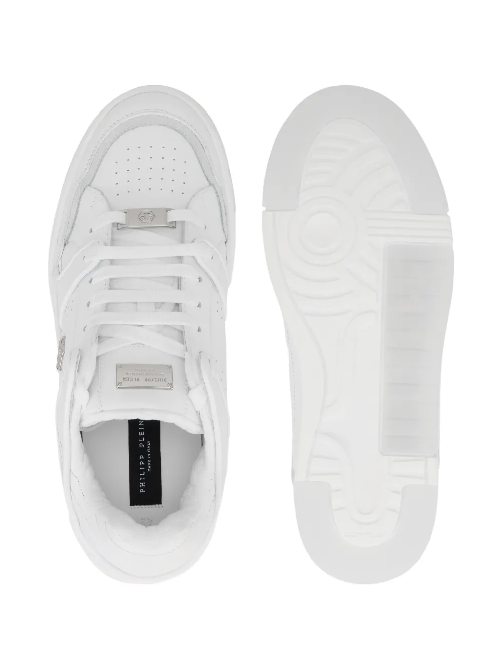Philipp Plein Hexagon lo-top sneakers Wit