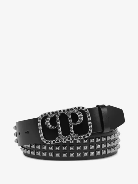 Philipp Plein studs buckle leather belt