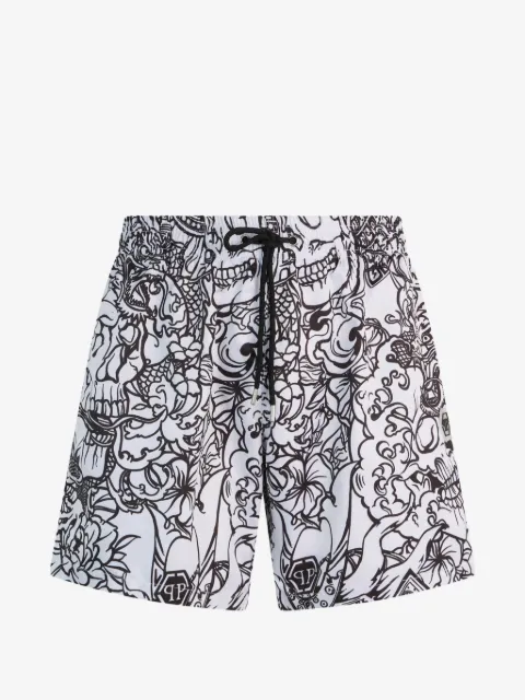 Philipp Plein shorts con pretina elástica
