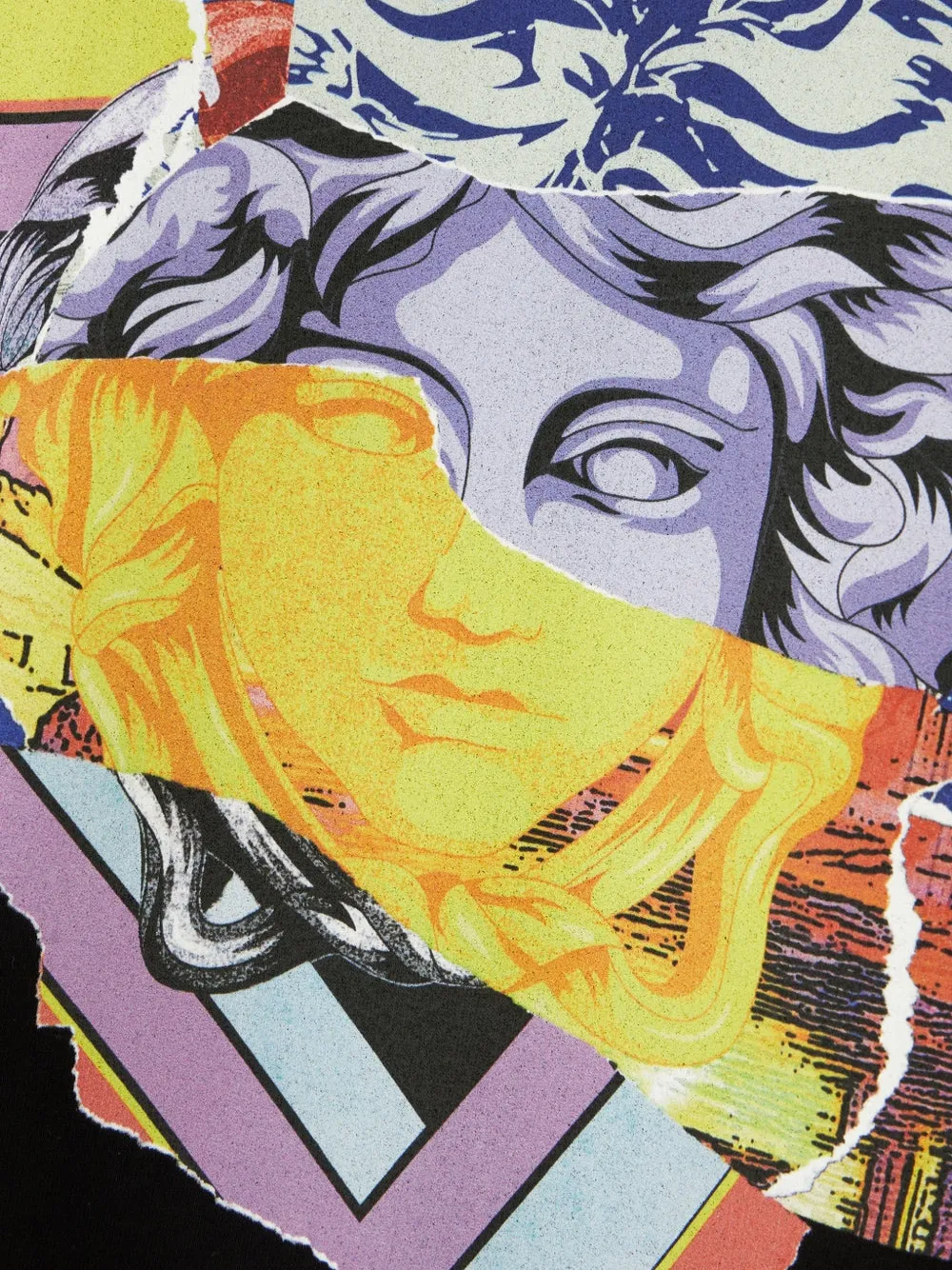 Versace T-shirt met grafische print Zwart