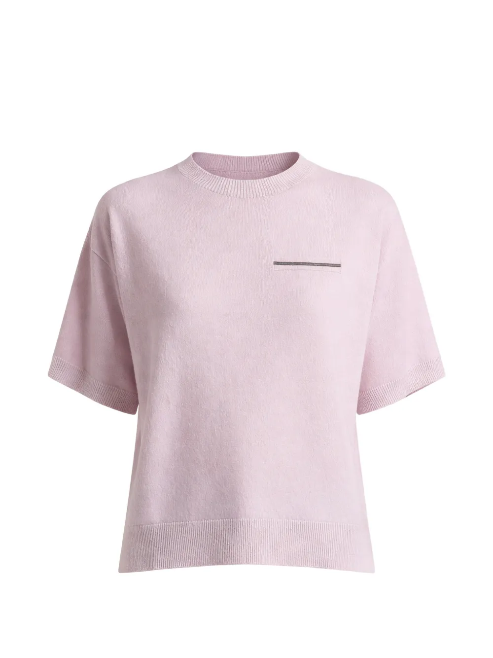 Peserico chest-pocket knitted T-shirt - Rosa