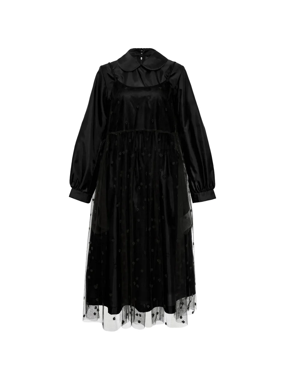 Comme Des Garçons Girl layered-effect dress set (set of two) - Nero
