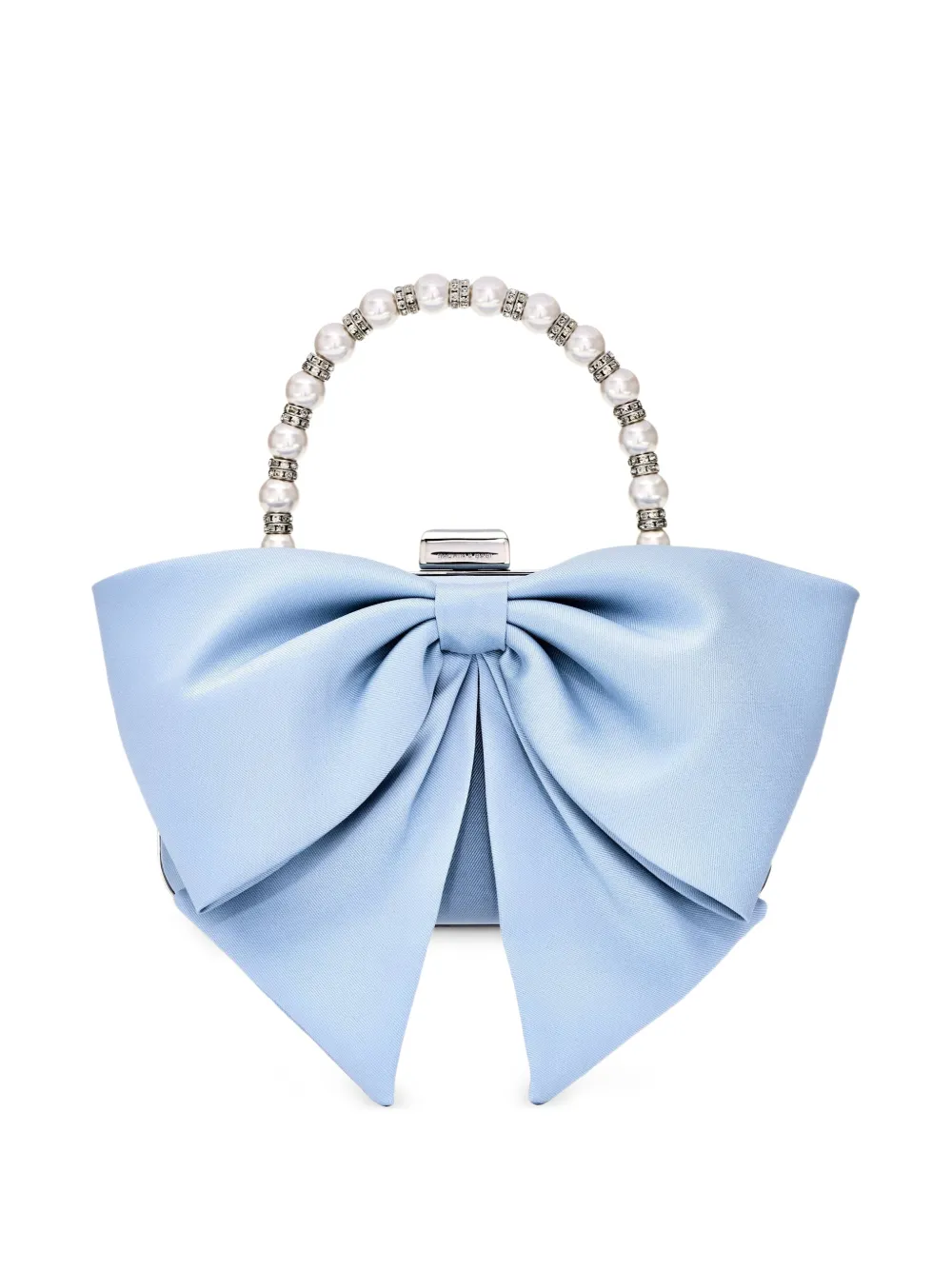 Sachin & Babi bow-pearl clutch bag - Blu