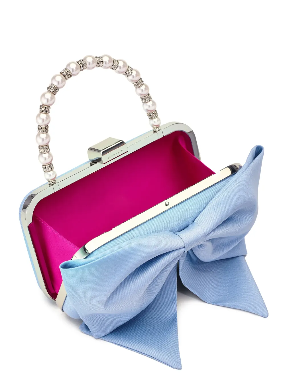  Sachin & Babi Bow-pearl Clutch Bag - Blue 