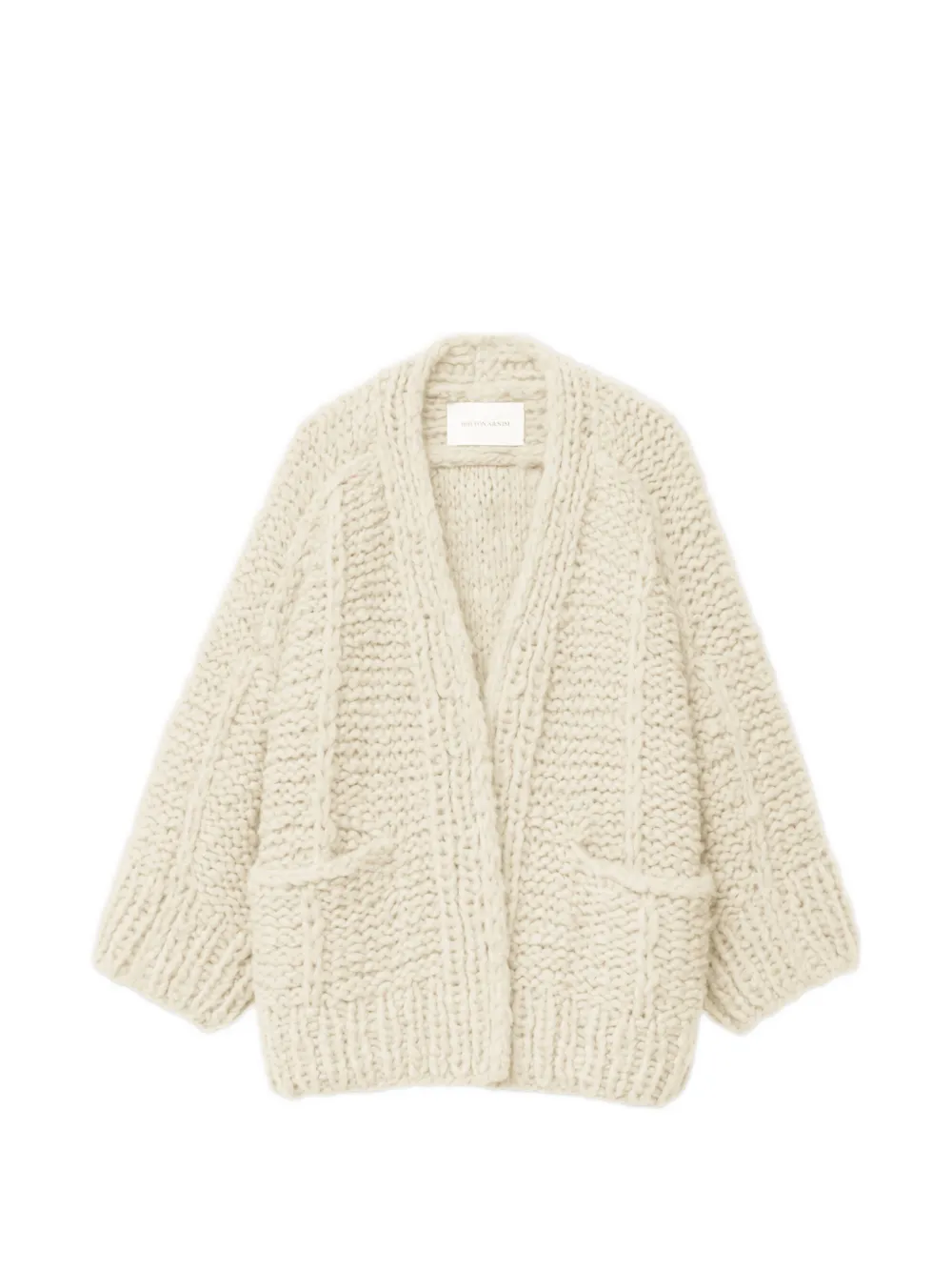 Iris Von Arnim Junia cable-knit cardigan - Toni neutri