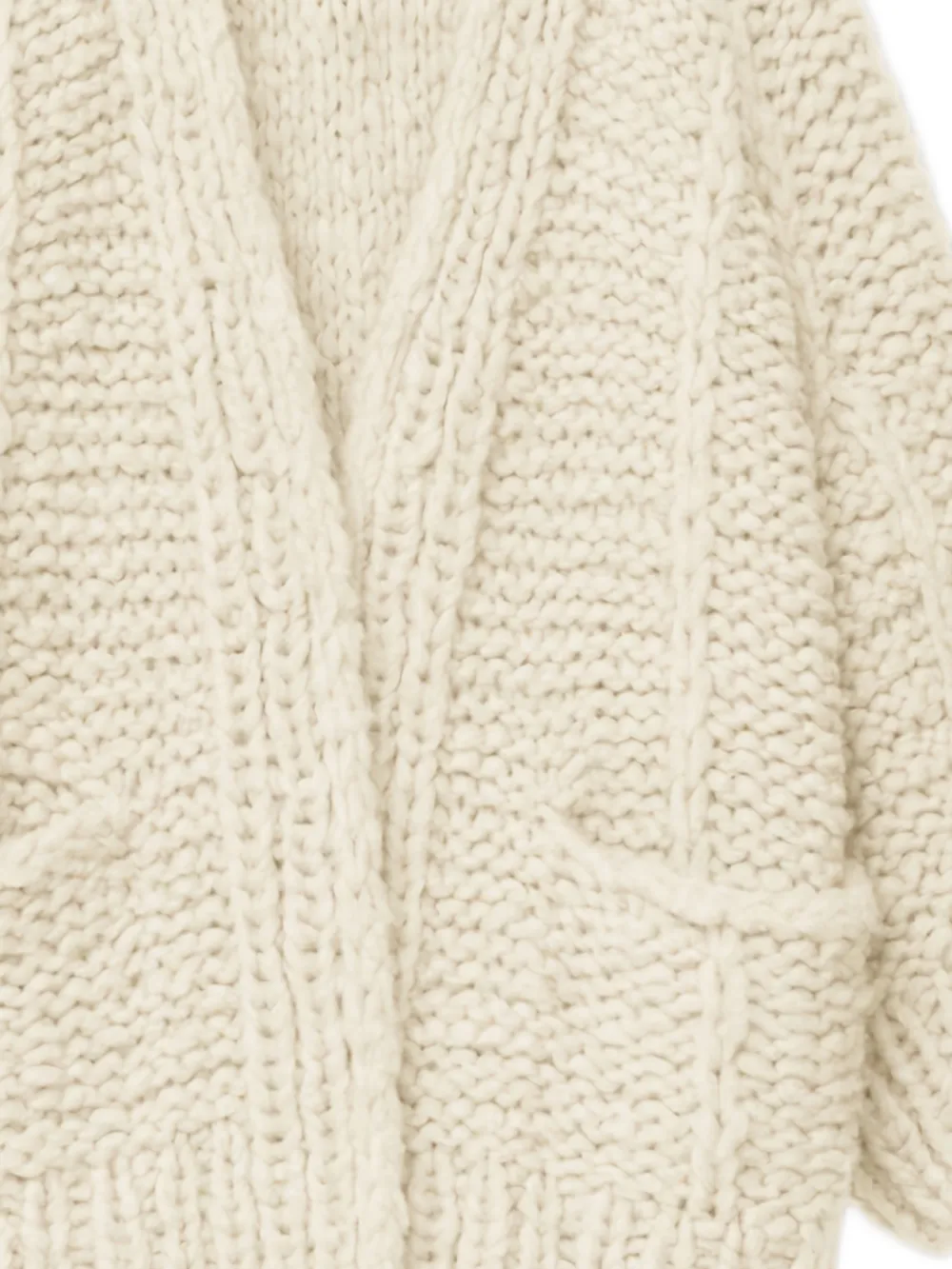  Iris Von Arnim Junia Cable-knit Cardigan - Neutrals 
