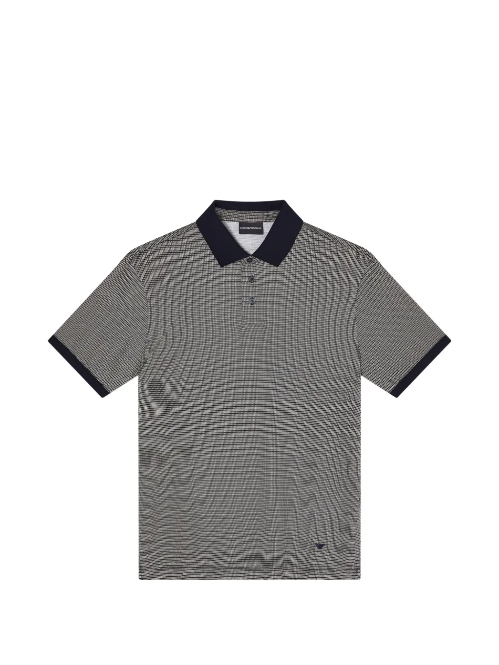 Emporio Armani Polo a fantasia - Nero
