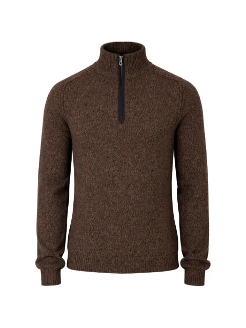Sease zip-up mock-neck sweater