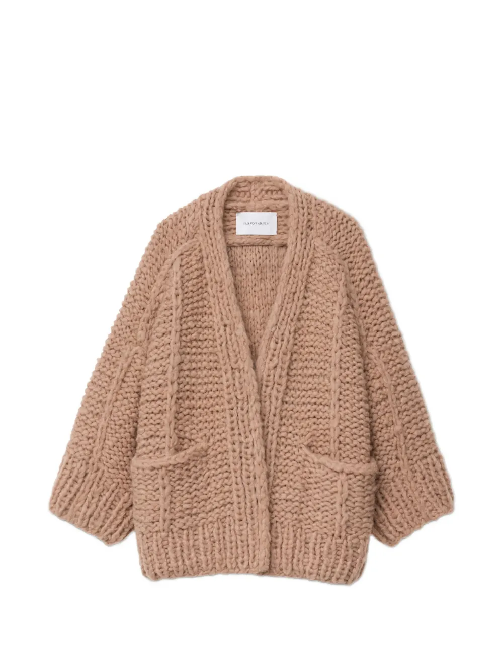 Iris Von Arnim Junia pocket knitted cardigan - Rosa