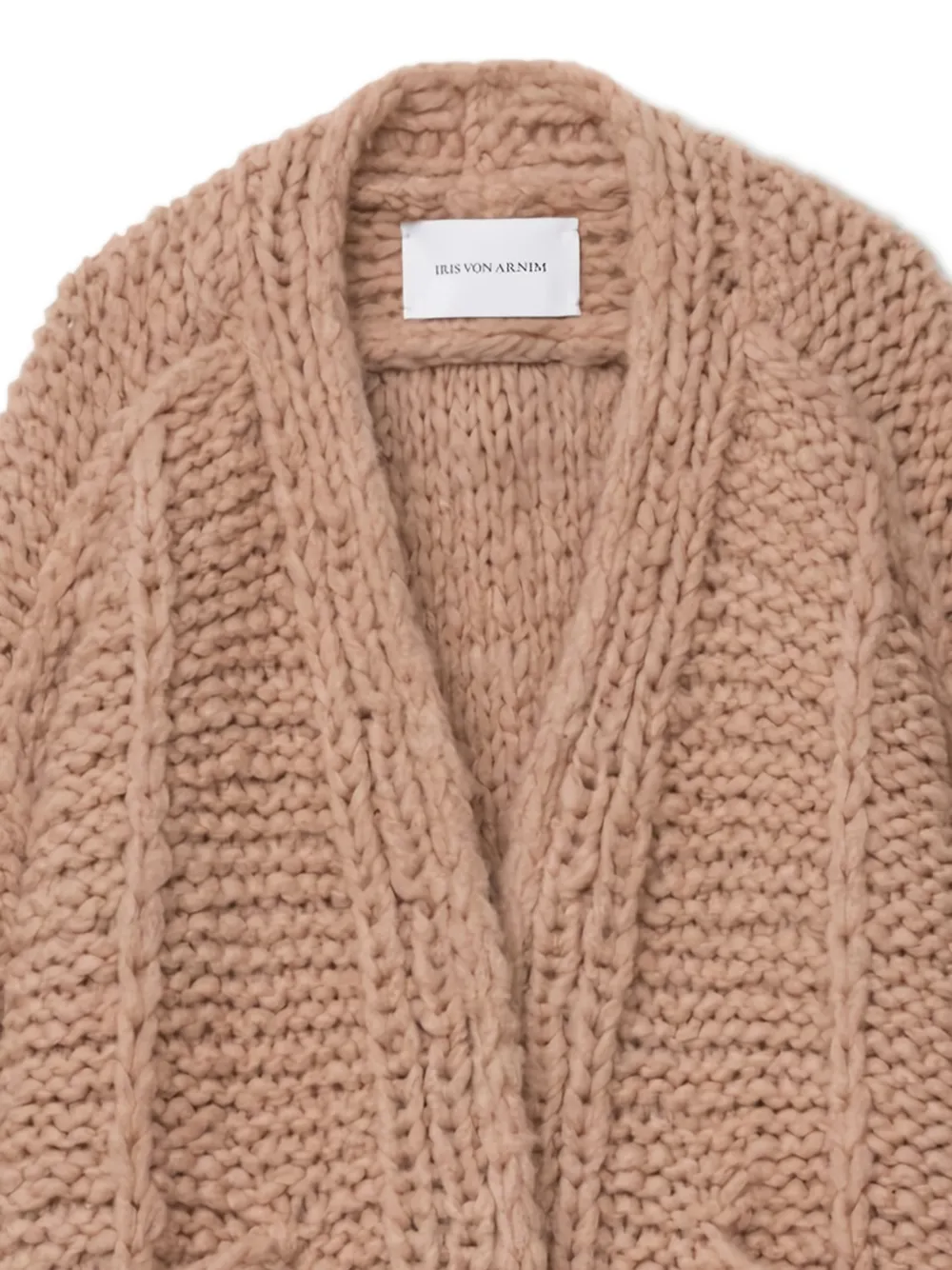 Iris Von Arnim Junia Pocket Knitted Cardigan - Pink 