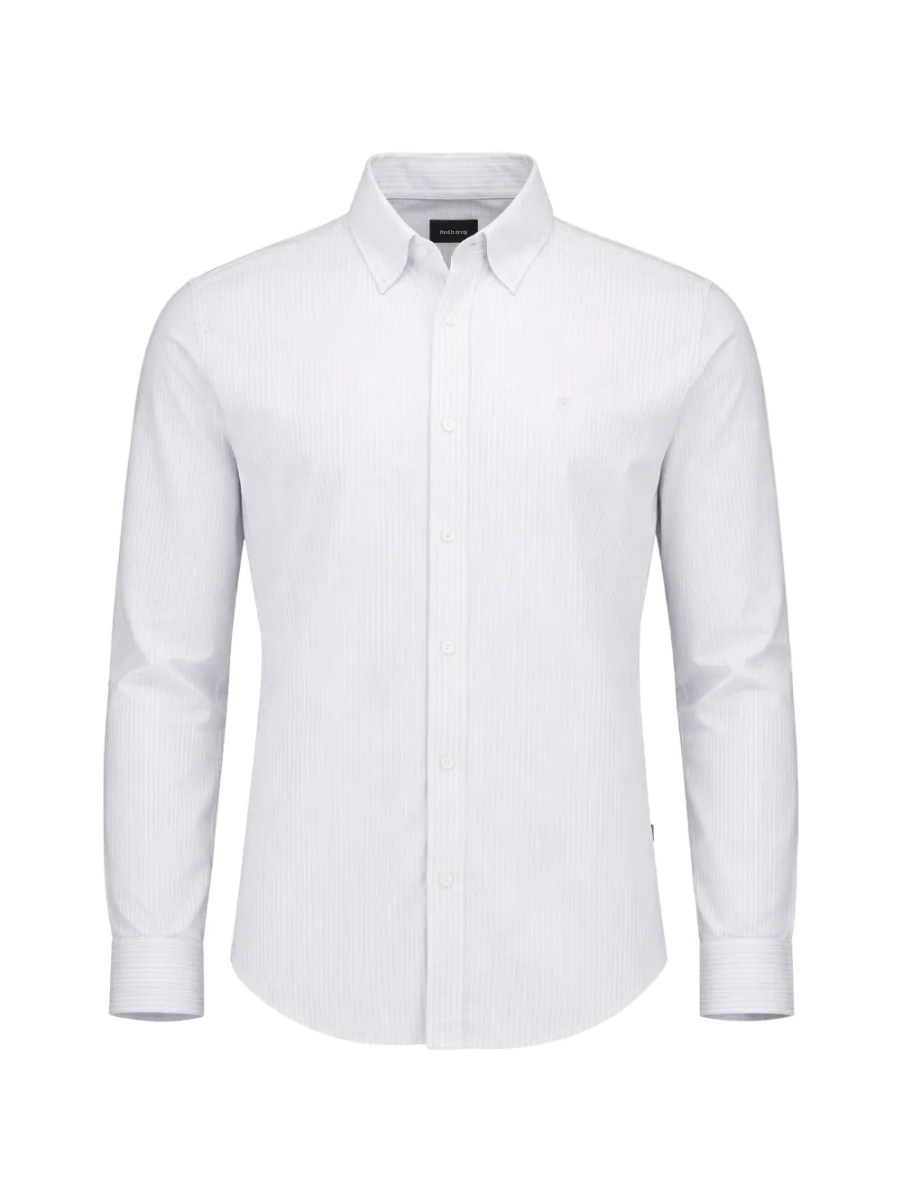 BOSS striped long-sleeve shirt - Bianco