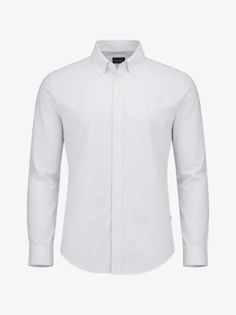 BOSS striped long-sleeve shirt