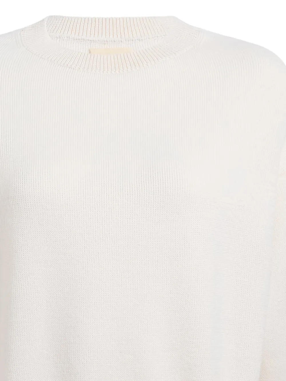 KHAITE Sabina ribgebreide trui Beige