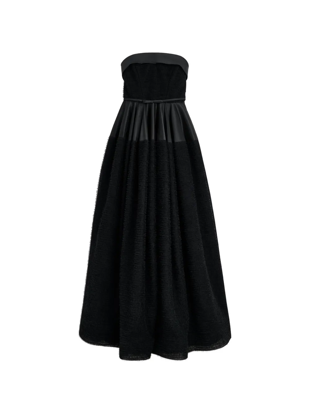 Viktor & Rolf bow-detail strapless maxi dress - Nero