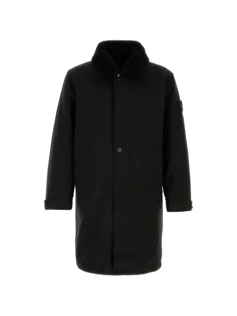 Stone Island logo-patch coat