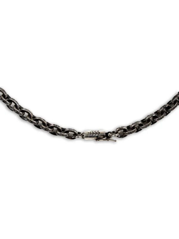 Chrome Hearts Engraved link-chain Necklace | Silver | FARFETCH