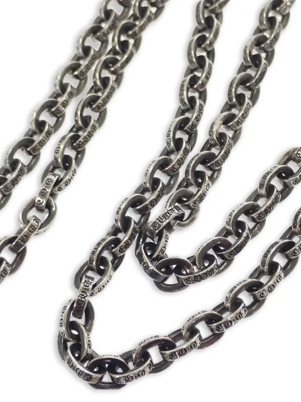 Chrome Hearts Engraved link-chain Necklace | Silver | FARFETCH